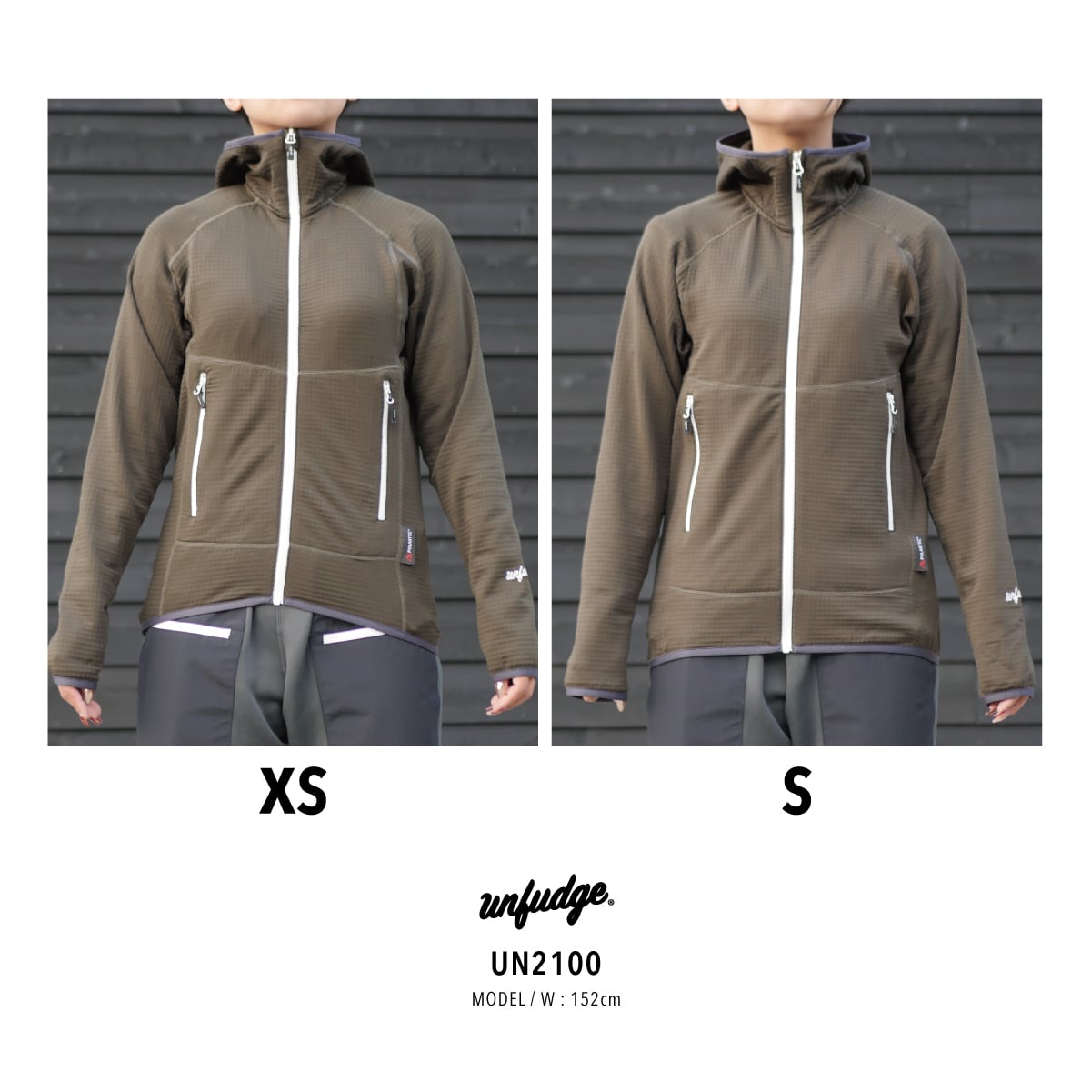 2023 UN2100 Light weight fleece hoody / grey (直販限定カラー) | unfudge ONLINE  STORE powered by BASE