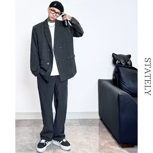 Urban Stripe セットアップスーツ/2color_ST07 画像