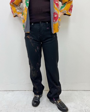 90s~00s Dries Van Noten cotton pants "abstract"