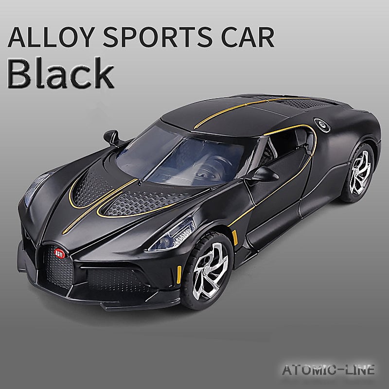 BUGATTI ラ・ヴォワチュール・ノワール 1/24 ミニカー 全4色 ライト