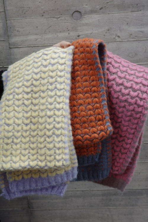 3colorハート柄マフラー