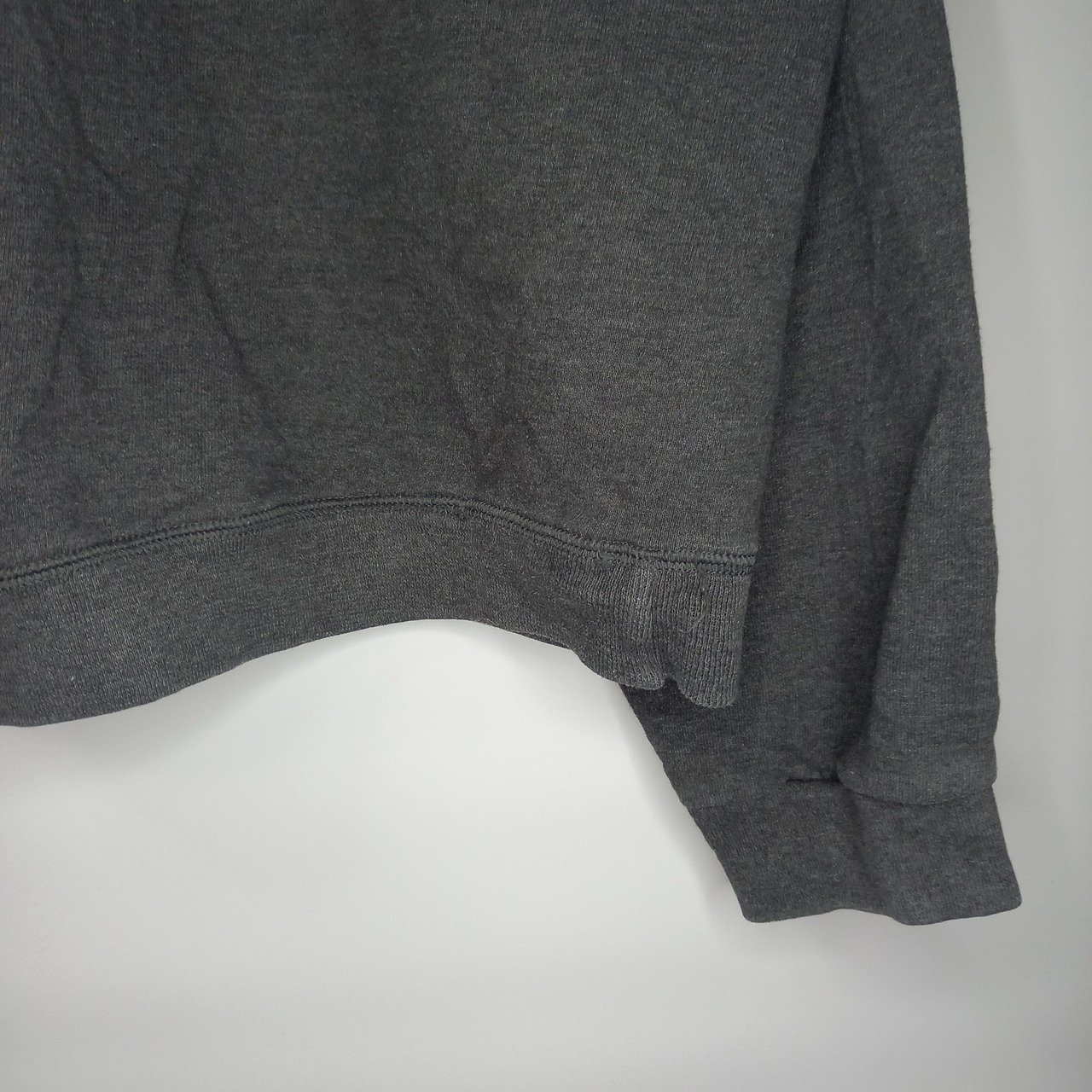 Hanes　クルーネック　スウェット　トレーナー　無地　グレー　L