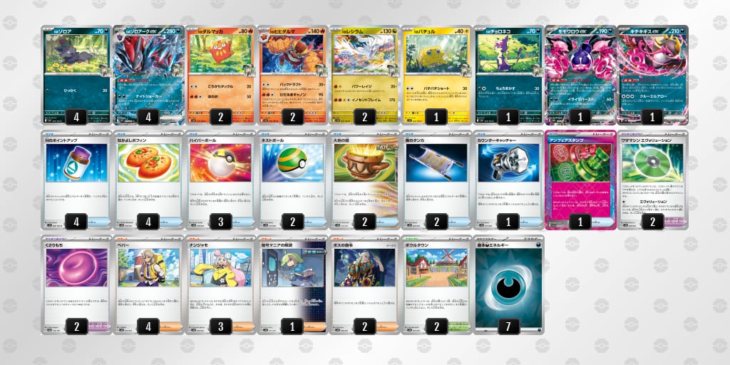 新レギュレーション対応済み Nのゾロアークexデッキ Fレギュ無し 構築