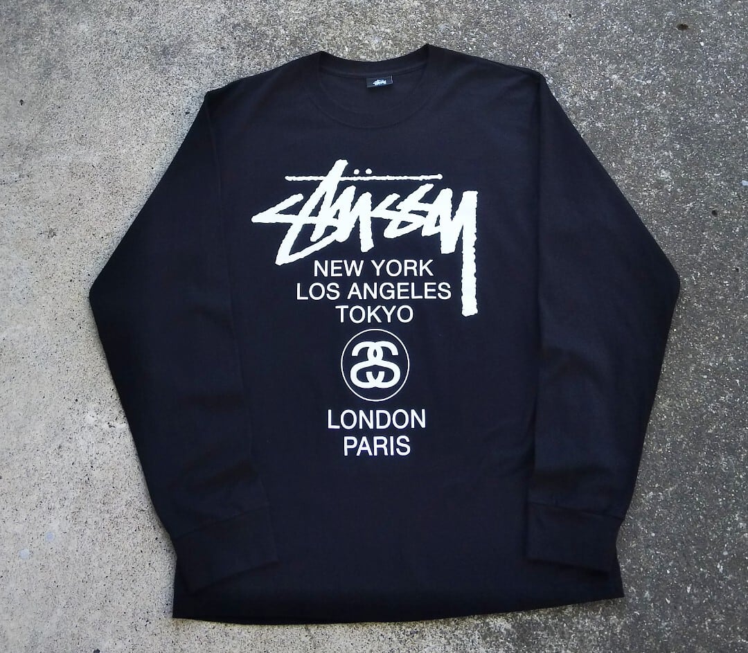 Stussy world tour long sleeve tee