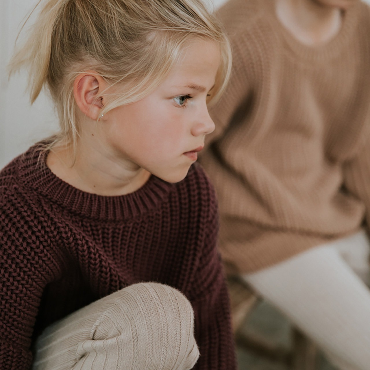 ＜YUKI KIDSWEAR＞チャンキーニット セーター Chunky Knitted Sweater-Fig - 6