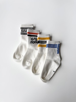 4set ライン ロゴ socks （14〜20cm）4451