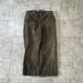 30s メタルボタン 針式シンチ コーデュロイ ダークブラウン パンツ W35