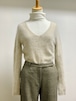 Old V-Neck Angora Sweater