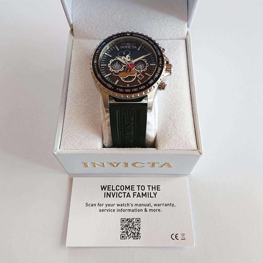 世界限定 INVICTA インビクタ 腕時計 メンズ ブラック 新品 ディズニー