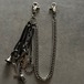 DSQUARED skull&cross wallet chain