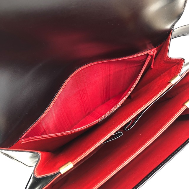 CELINE セリーヌ ショルダーバッグ ブラック 馬車 ホースキャリッジ レザー クロスボディ vintage ヴィンテージ オールド zkdk65