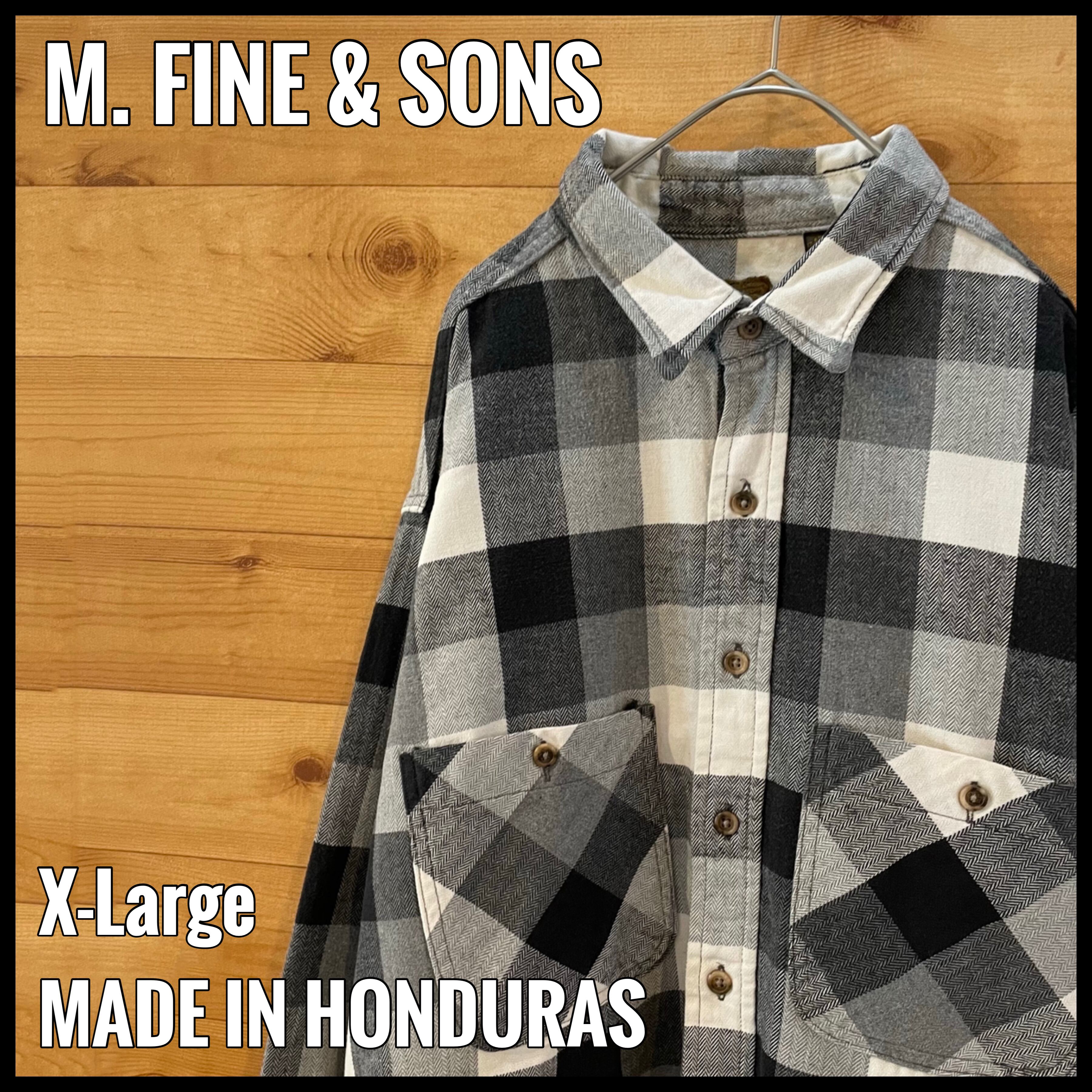 M.FINE&SONS】ネルシャツ 長袖シャツ フランネル ヘビーネル ブロック ...