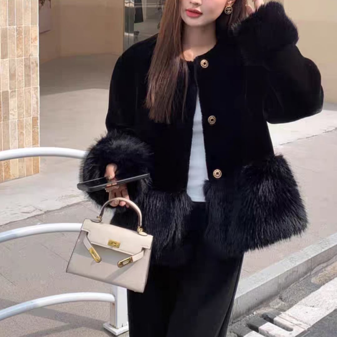 エコファーデザインショートコート