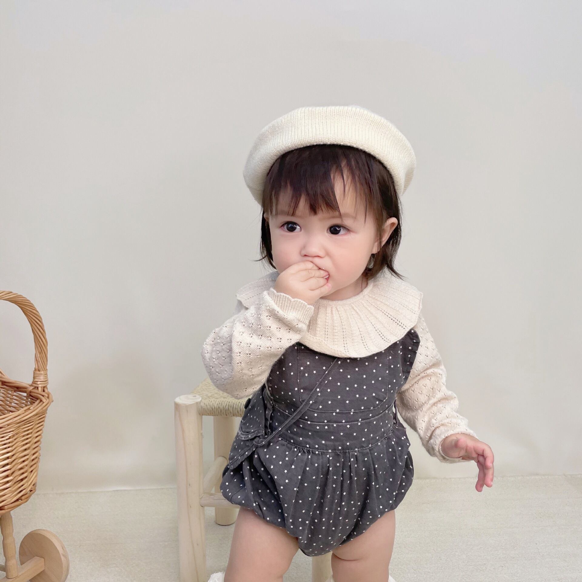 オーバーオール ニット スプリングオータム 春物 秋物 超面白いベビーショップ54681903757