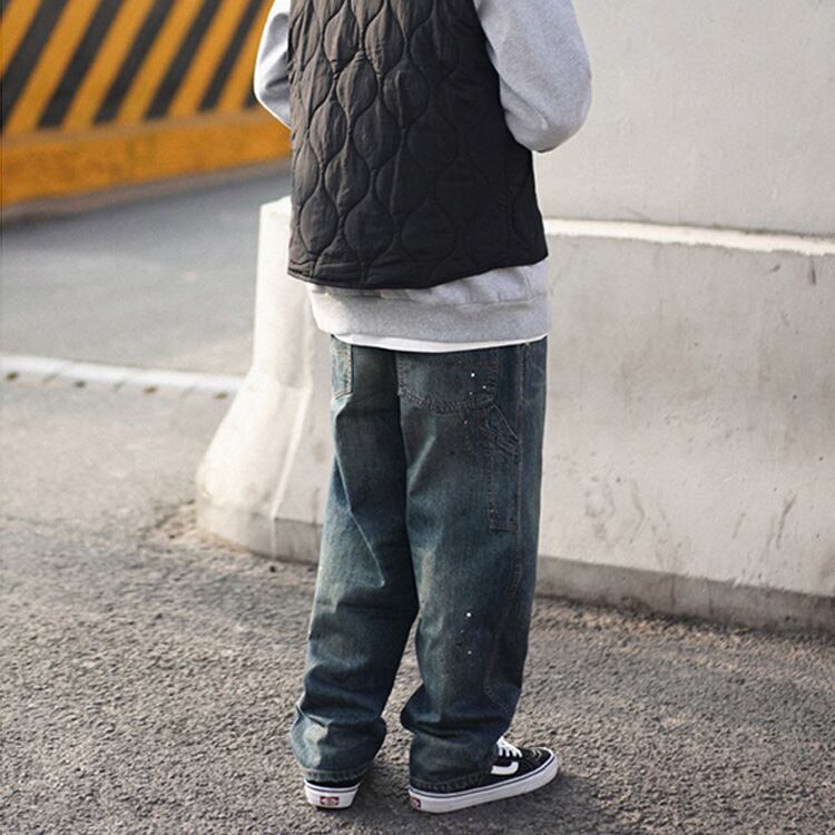 ★INK SPLASH WASH OLD JEANS　　19134