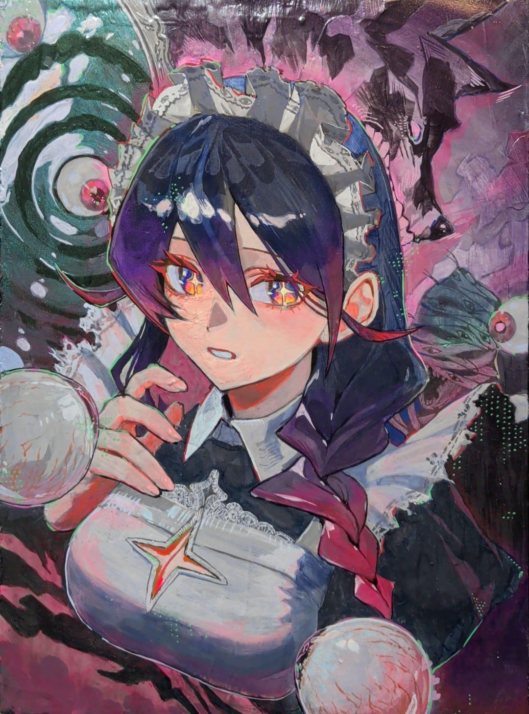 monster temptation 【原画.木製キャンバス】 | kahoART