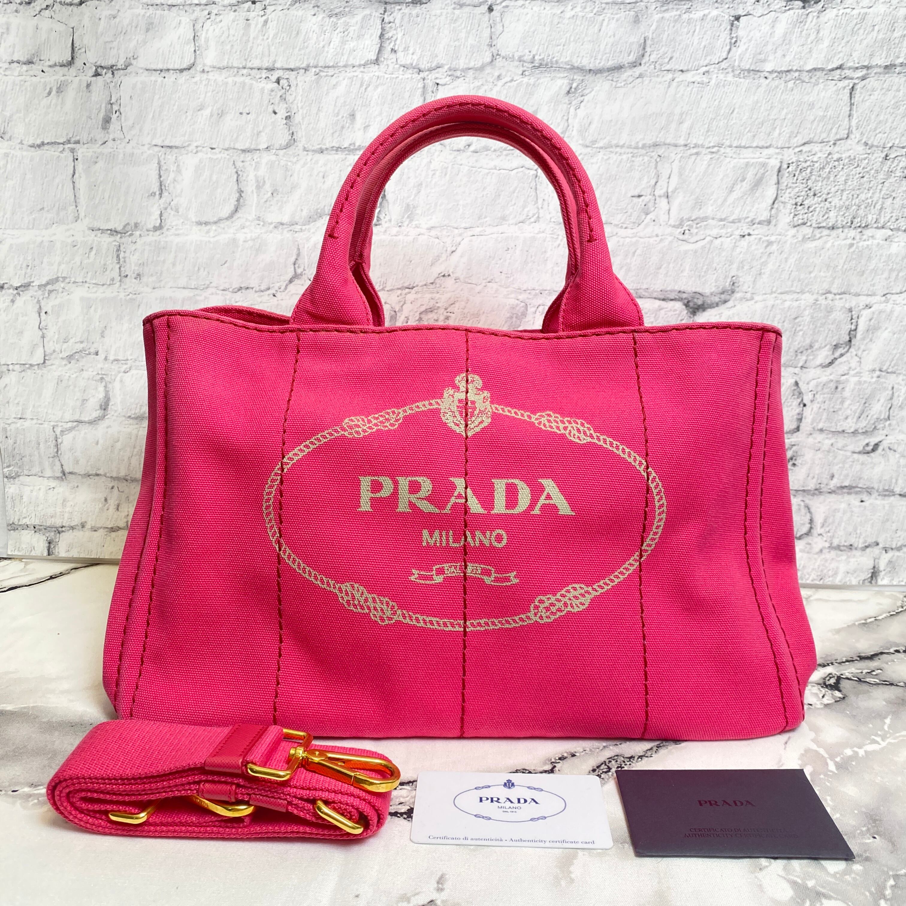 美品*プラダ*PRADA*カナパ*ピンク www.krzysztofbialy.com