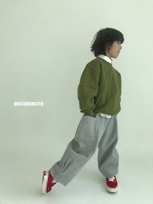 【ドレスモンスター DRESS MONSTER】 起毛リバーススウェットパンツ 120〜160cm【231107dm】