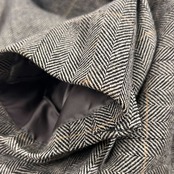 カシミヤ100% STRABELLTA ストラベルタ ヘリンボーン チェック ウール テーラード ジャケット 98 AB6 /グレー系 メンズ