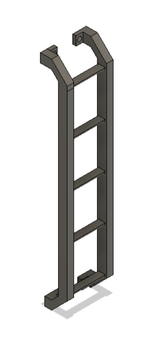 JS0007 WPL JAPANスズキジムニーC74用リアゲートラダー