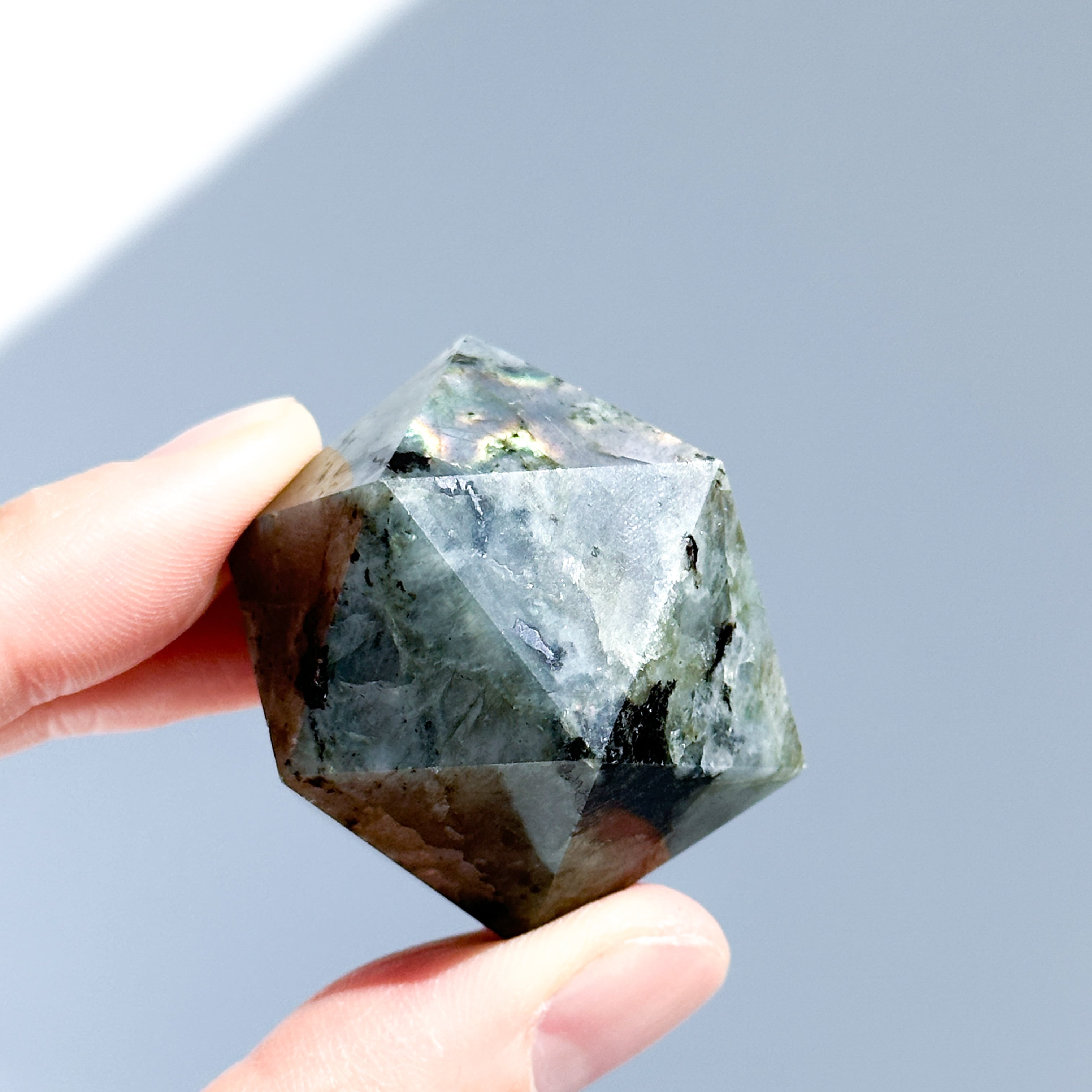 ラブラドライト 正二十面体 01◇ Labradorite ◇天然石・鉱物