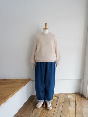 yuni　ウールモヘア ニットプルオーバー