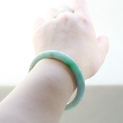 【内径約58.6mm】mint A貨翡翠バングル jd_bg1117