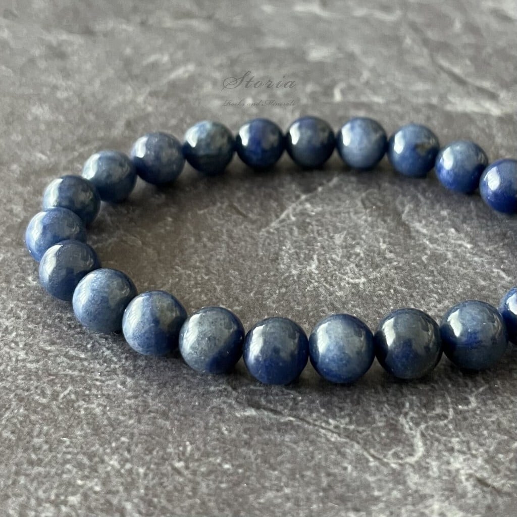 13.5mm マダガスカル産 ライモナイトインクォーツ ブレスレット【画像
