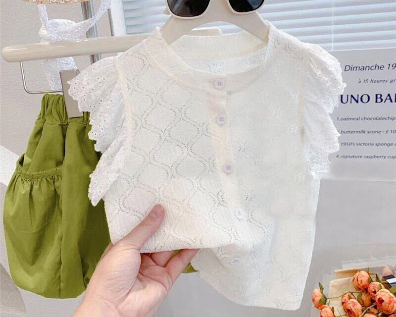 上下2点セット / レース / ポワそで / 2~7才