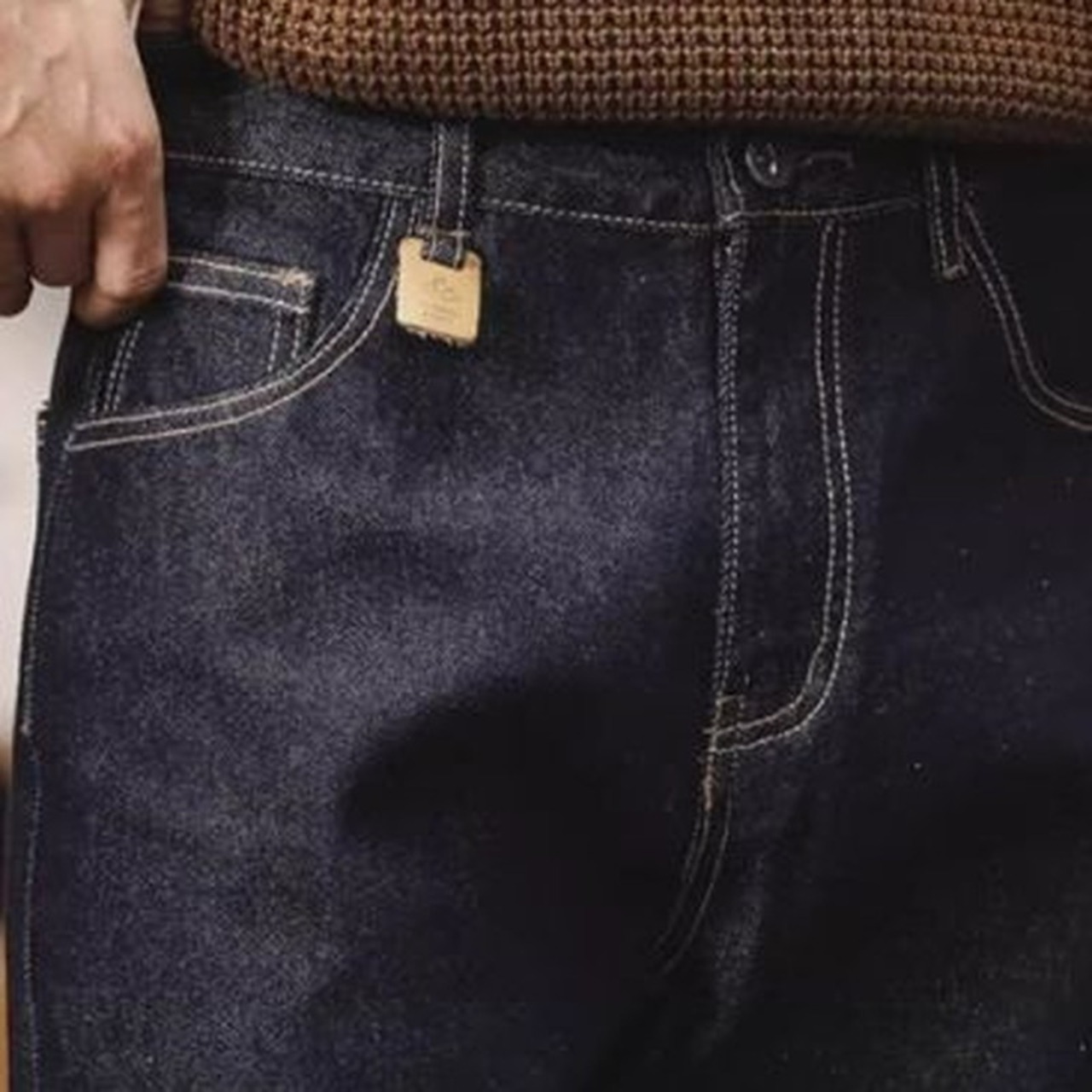 Straight Leg Roll-Up Denim Pants ◇2color H0791