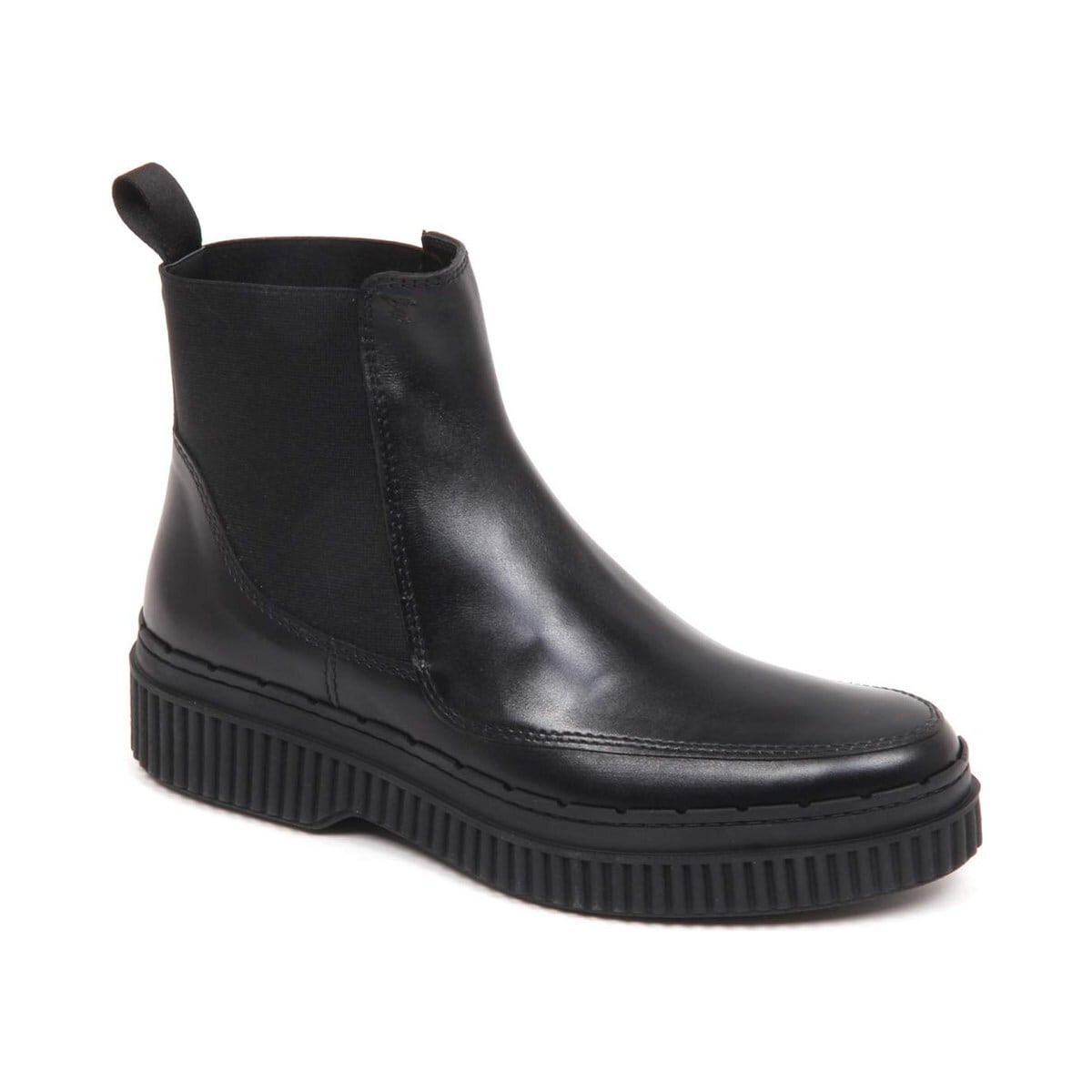 TOD'S トッズ レディース サイドゴアブーツ レザー ブラック