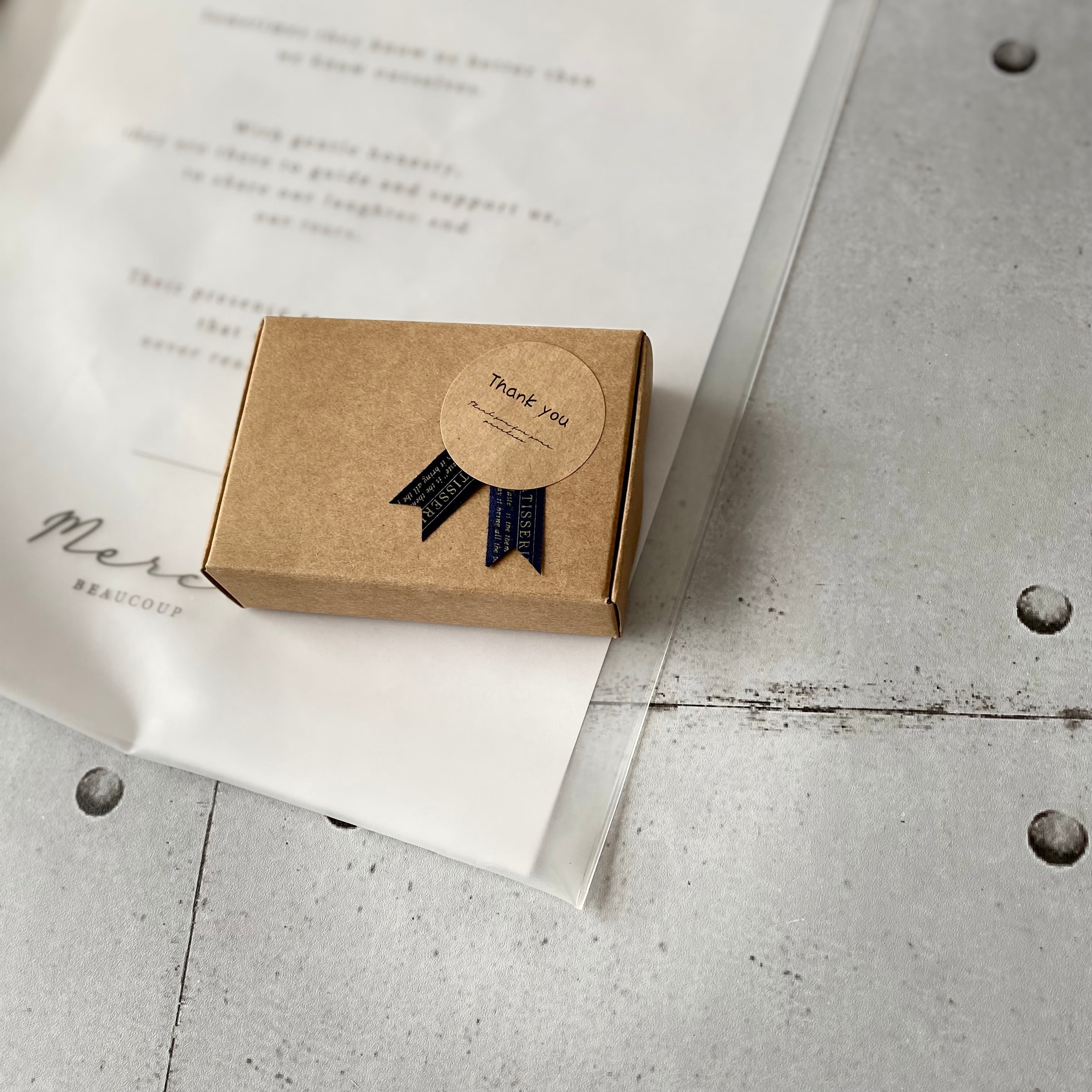 35枚 サンキューシール3cmクラフトラベル35枚 詰め合わせセット 感謝