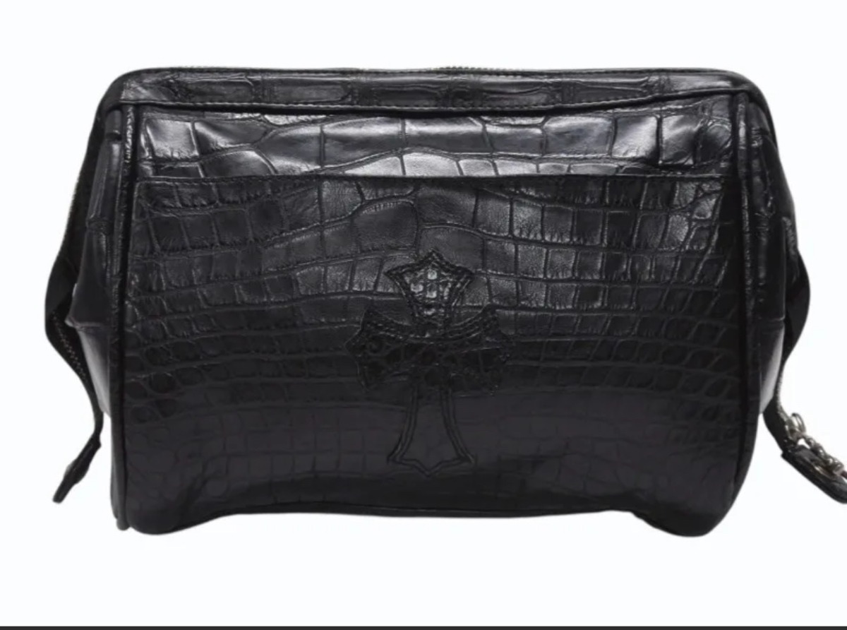 CHROME HEARTS クロムハーツ スクロールラベル クロスパッチ ダガー 