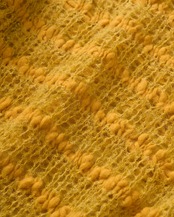 Circle Motif Mohair Thick Wave Pattern Pullover Knit