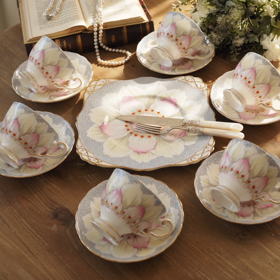 希少人気 英国タスカンTUSCAN LOTUSピンク カップ＆ソーサー単品 F2