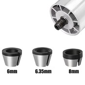 Bestgle3本セットトリマーコレットチャック 6mm/6.35mm/8mmリョービ コレットチャックトリマ用 トリマーアクセサリ コレットチャック