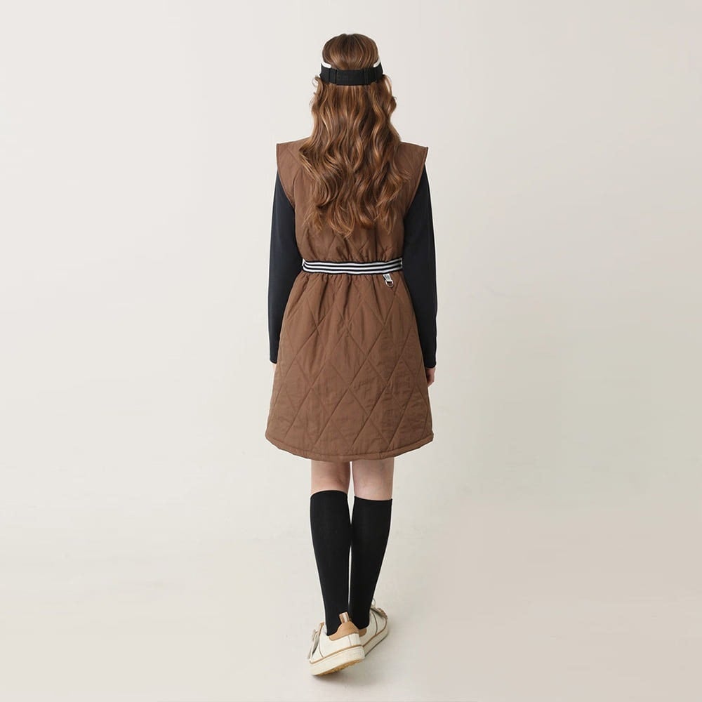 2WAYキルティングロングベストワンピース | Festa Golf