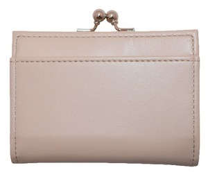 Elegant 三つ折り財布 がま口 小さい (グレー) レディース 工房 手作り 日本製 エコパッケージ MX-0020-181