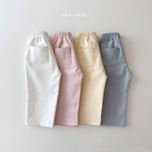 【取寄】daily bebe｜chewy span pants｜もちもちスパンパンツ｜XS-JL｜kids&jr｜26 spring