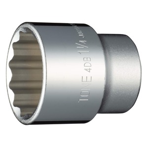 【特価処分】トネ(TONE) ソケット(12角) 4DB-40 差込角12.7mm(1/2) 二面幅1・1/4inch インチ
