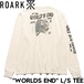ROARK REVIVAL ロアーク リバイバル WORLDS END L/S TEE 長袖Tシャツ ロンT メンズ レディース コットン100% RLTJ1152-NAT 日本代理店正規品L