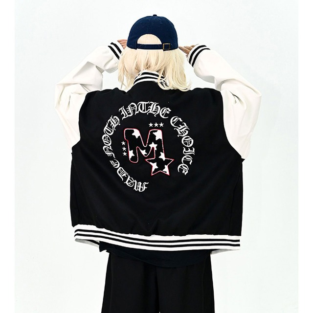 スターカレッジロゴボーダーラインスタジャン 2col R01130