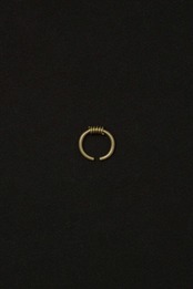 _Fot - round wire ring _ coil :brass|真鍮製リング/コイルデザイン/イヤーカフ兼用/約12〜13号/日本製