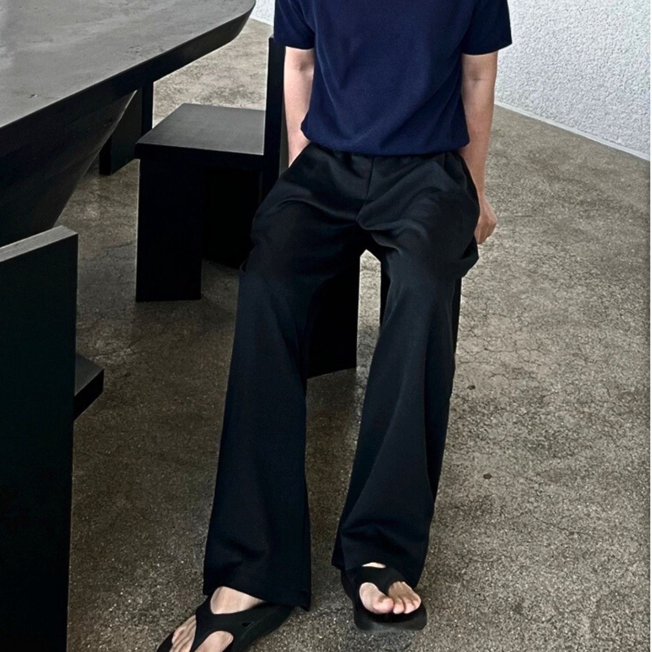 きれいめドレープワイドパンツ　MT0080424