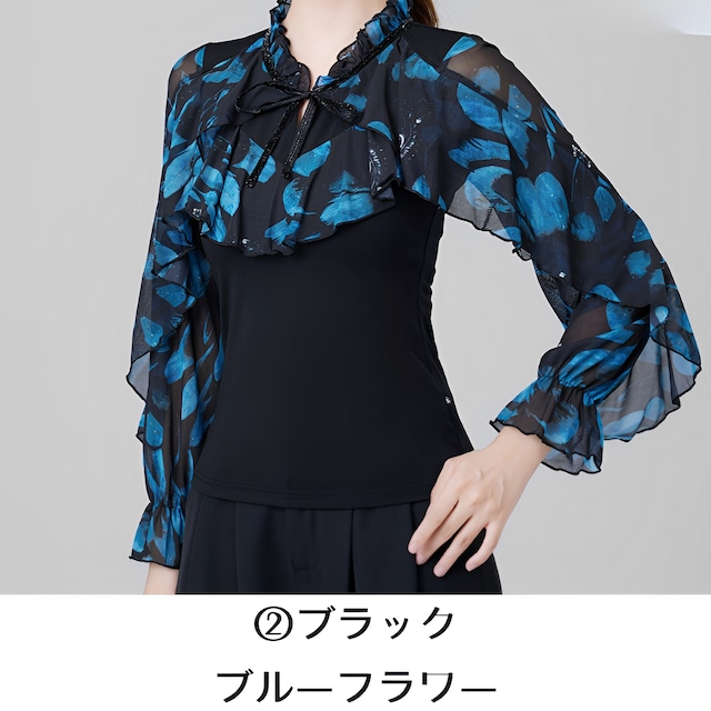 シアーフレアスリーブ ボレロデザイン トップス ds0125