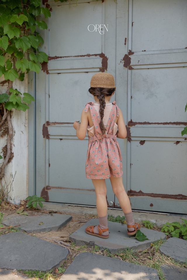 【6/11〆予約】<OREN> Camellia jumper overall