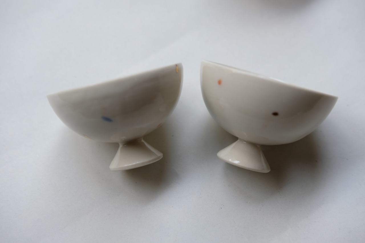 山牌｜茶杯-彩點高杯