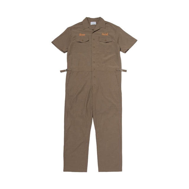 【Black Weirdos】S/S JUMPSUIT(brown)〈国内送料無料〉