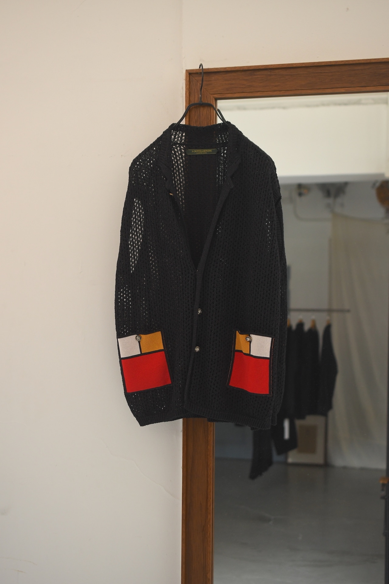The DUFFER N NEPHEWS / YARDIE MESH KNIT VEST (Black)