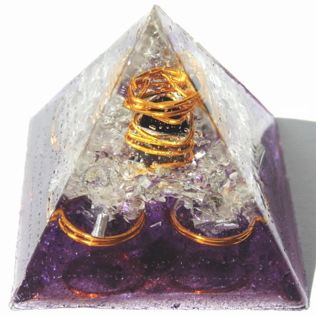 プレミアム ピラミッド クリスタルパープル（ゴールドコイル